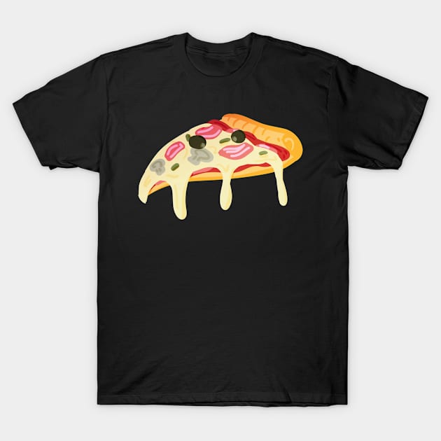 Pattern - Pizza party T-Shirt by PorinArt